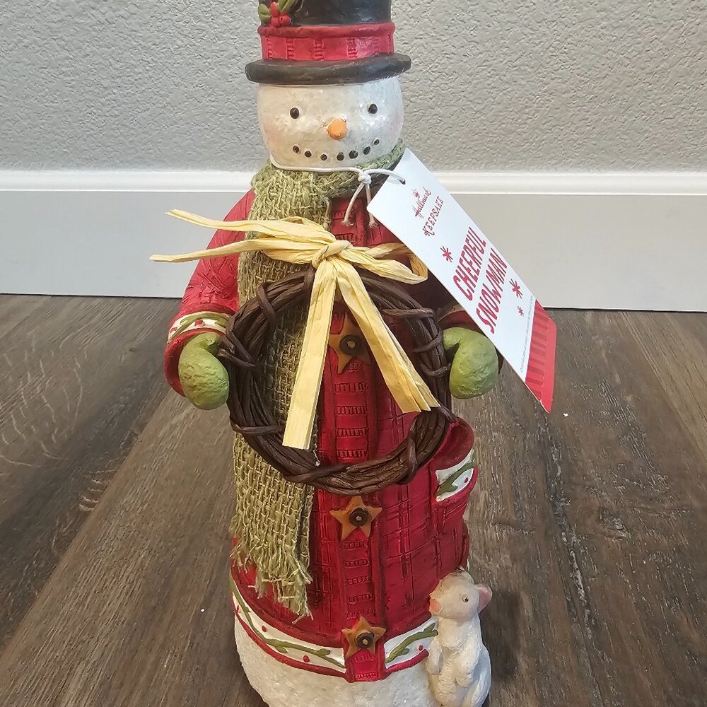 2014 Hallmark Cheerful Snowman Figurine